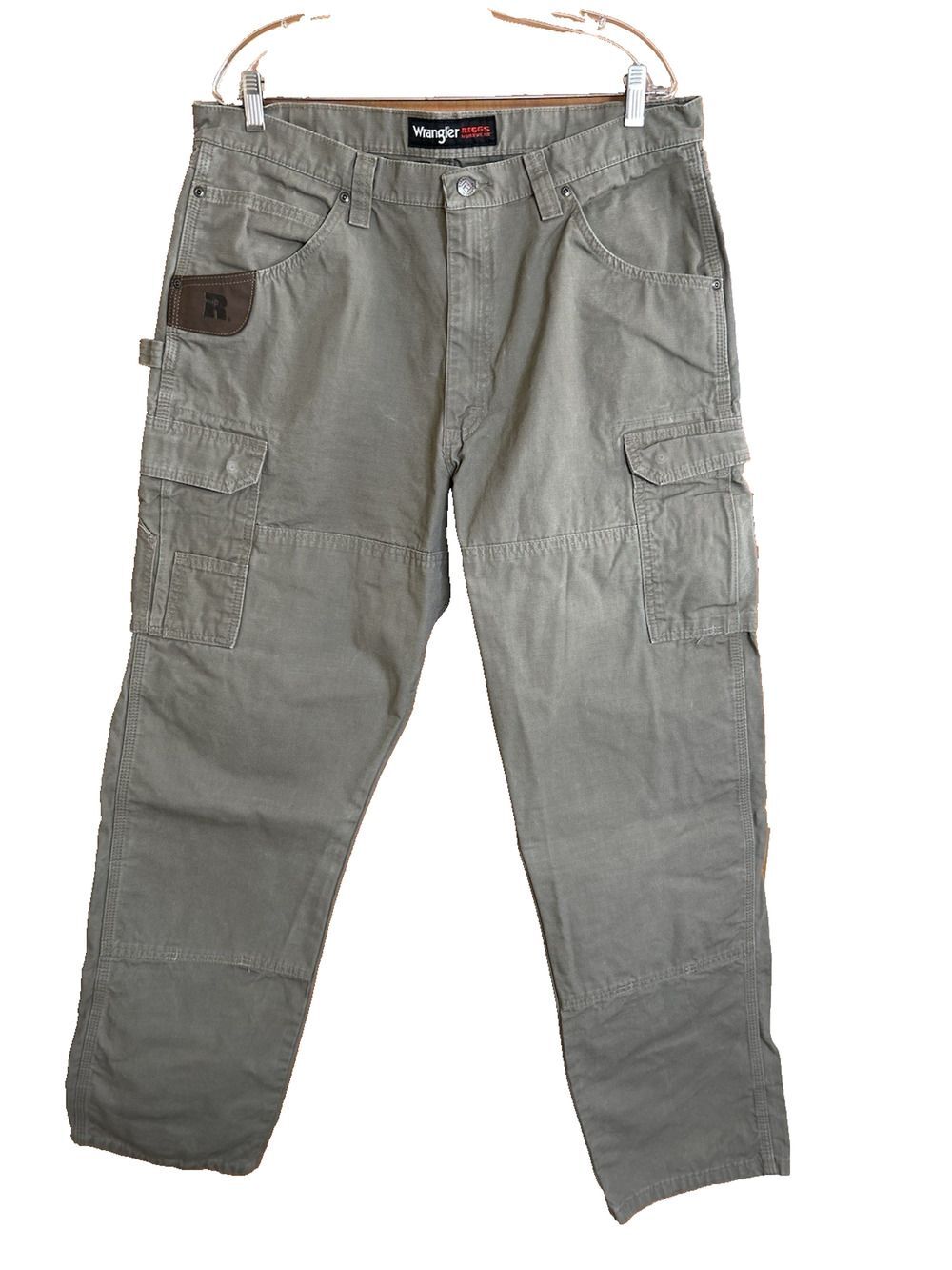 Wrangler RIGGS Pants Men’s 38x36 Workwear Tan Canvas Cotton Work 3W060BR
